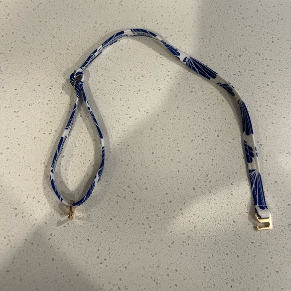 🦀kate spade new york Seashell Print Blue Bandeau Bikini Top and Bottom NWT - Picture 10 of 12